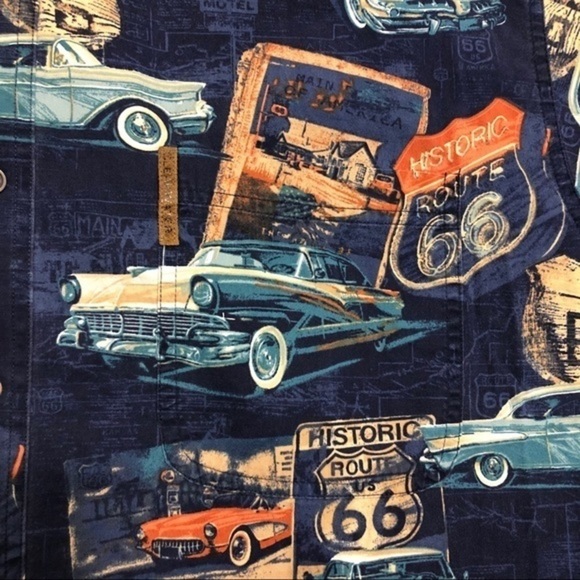 Historic Route 66 Button Up Long Sleeve Shirt - Picture 4 of 9
